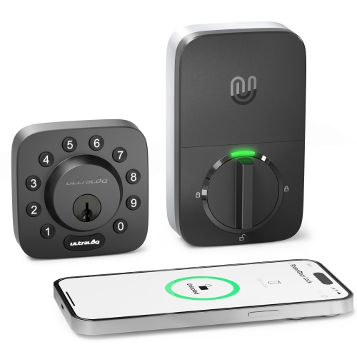 Image 1 of 9.. ULTRALOQ U-Bolt 5 in 1 Bluetooth Enabled and Keypad Smart Deadbolt Door Lock