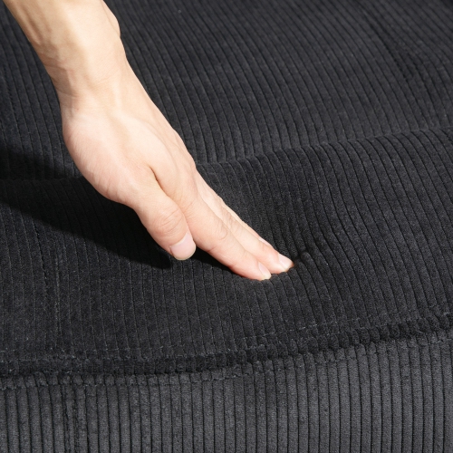 Fauteuil de massage inclinable à 8 points de HOMCOM, fauteuil inclinable manuel en velours côtelé pour le salon avec pochettes latérales,