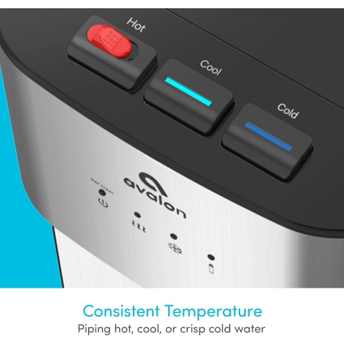 Avalon – Distributeur d'eau autonettoyante sans bouteille, 3 températures, certifié NSF/UL/Energy Star, acier inoxydable