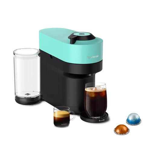 Image 1 of 9.. Nespresso Vertuo Pop+ Coffee and Espresso Machine by Breville - Aqua Mint