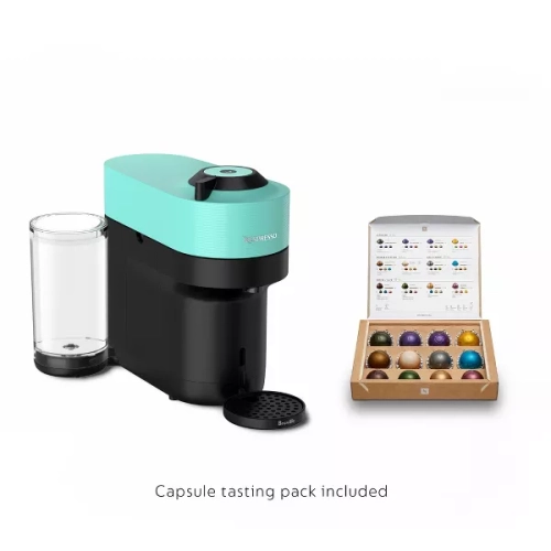 Nespresso Vertuo Pop+ Coffee and Espresso Machine by Breville - Aqua Mint