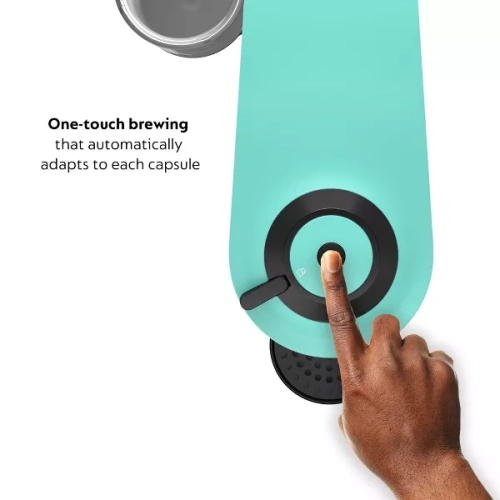 Nespresso Vertuo Pop+ Coffee and Espresso Machine by Breville - Aqua Mint