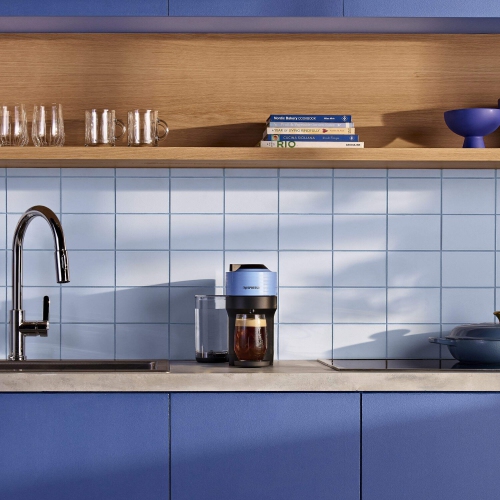 Nespresso Vertuo Pop+ Coffee and Espresso Machine by De'Longhi, Pacific Blue