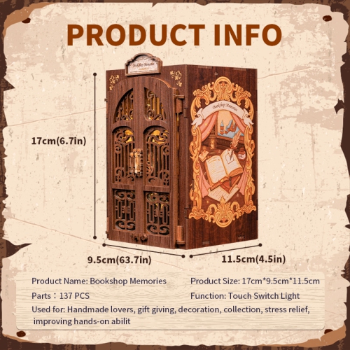 3D Wooden Puzzle Bookshop Memories - 137 Pcs