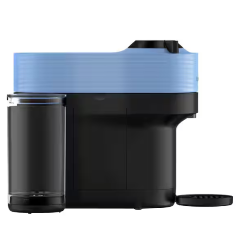 Machine à café et à espresso Vertuo Pop+ de Nespresso avec Aeroccino de De'Longhi, bleu Pacifique