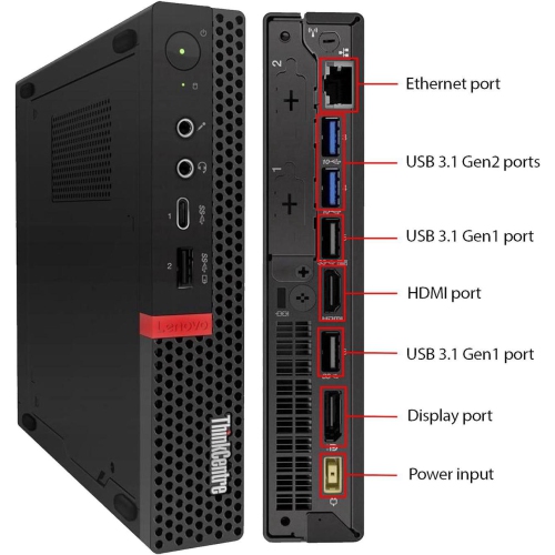 Lenovo ThinkCentre M720Q Tiny Desktop Core i5-8400T 16GB RAM 512GB SSD Windows 11 Pro by LENOVO - Refurbished condition - Image 2