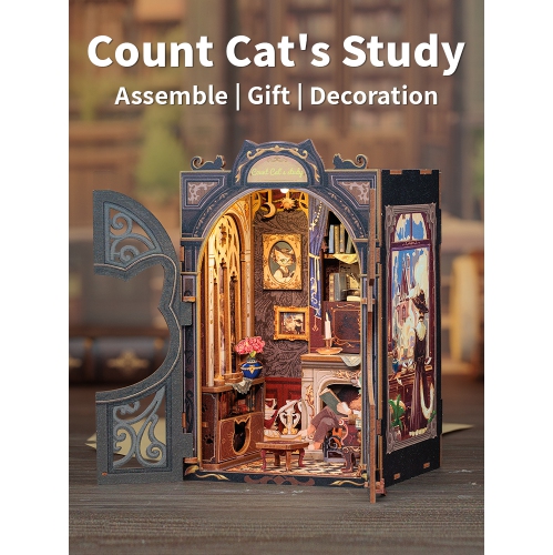 3D Wooden Puzzle Count Cats Study