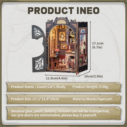 3D Wooden Puzzle Count Cats Study