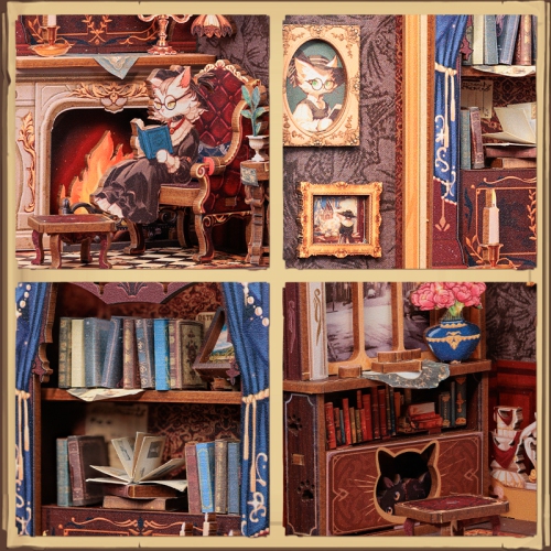 3D Wooden Puzzle Count Cats Study