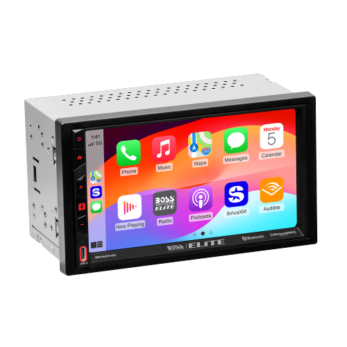 BOSS Audio Systems Elite BE7ACP.WXC stéréo auto double DIN sans fil Apple CarPlay Android Auto, écran tactile 7 po, compatible Sirius XM,