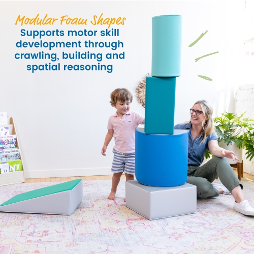 SoftZone Climb and Crawl Playset, Building Blocks, 5-Piece