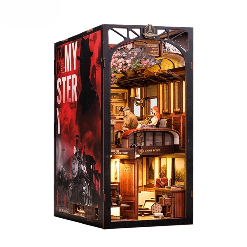 Casse-tête en bois de 3D - Coffret mystère de train - 338 pièces