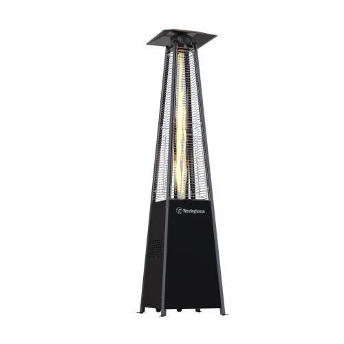 Image 1 de 9.. Radiateur de patio au propane de Westinghouse, noir mat, style pyramidal