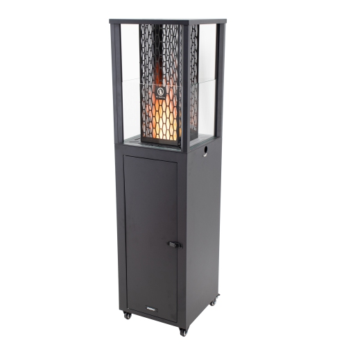 EnerG+ Outdoor Wood Pellet Patio Heater Standing with Fan