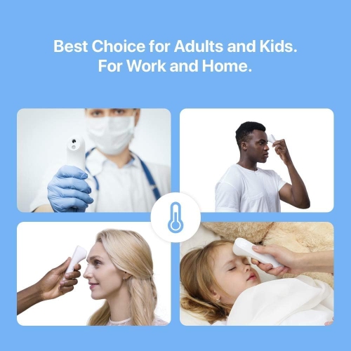iHealth Non-Contact Infrared Forehead Thermometer - Digital Thermometer for Adults, Kids, and Babies with 3 Ultra-Sensitive Sensors