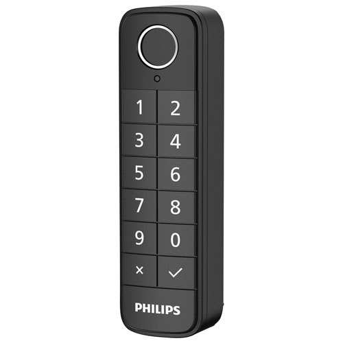 Philips 3000 Series Wireless Keypad with Finger Print Reader - Black