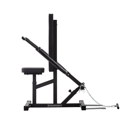 Gearforfit Seated Plate-Loaded Dip Machine - Tricep and Bicep Trainer