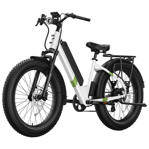 NIU BQi 300 Fat Tire Electric Mountain Bike - White