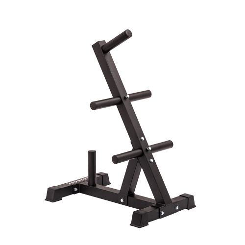 Image 1 of 5.. Gearforfit Olympic Plate Tree - Heavy-Duty Weight Plate Storage Organizer