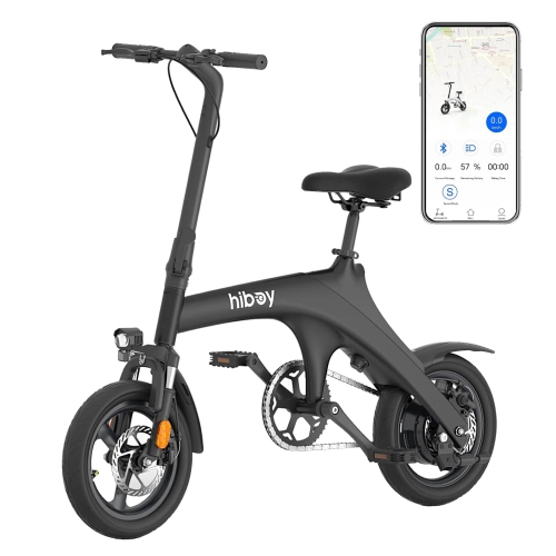 HIBOY  C1 Electric Bike for Adults, 32Km/h 70Km Range (Pas) Foldable Ebike, 500W Peak Motor, 36V 7.8Ah Removable Battery, 14" Tire Electric Bicycle