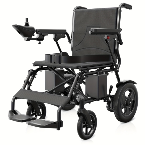 CoolHut Foldable Intelligent Electric Wheelchairs, Equipped With 360° Control Joystick And Powerful Motor, 15+ Miles Long Travel Range, Lightweight F