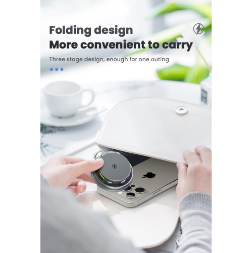 Metal 3 in 1 for Apple Magsafe Magnetic Wireless Charger Folding Stand for iPhone16 iPhone15 pro max Ultra S8 AirPods Pro