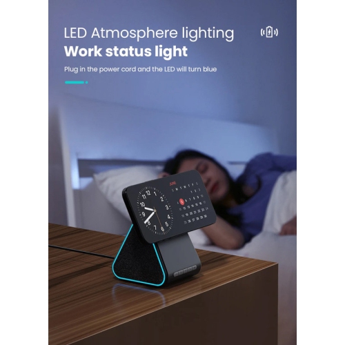 2 in 1 Bluetooth Speaker Wireless Charging Station for IPhone, Strong Magnetic Wireless Charger for iPhone 16/15/14/13/12 Gift