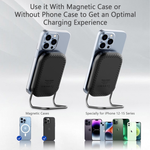Magnetic Wireless Charger Stand Desk Phone Holder for iPhone 15 14 13 12 11 Pro Max Samsung Xiaomi Macsafe Fast Charging Station