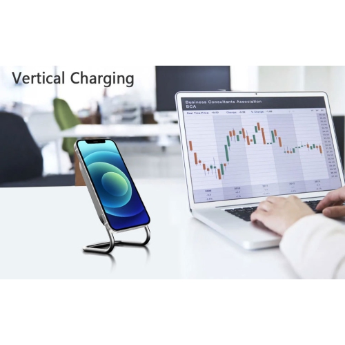 Magnetic Wireless Charger Stand Desk Phone Holder for iPhone 15 14 13 12 11 Pro Max Samsung Xiaomi Macsafe Fast Charging Station