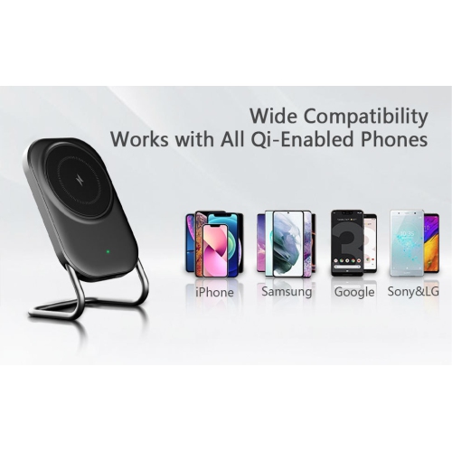 Magnetic Wireless Charger Stand Desk Phone Holder for iPhone 15 14 13 12 11 Pro Max Samsung Xiaomi Macsafe Fast Charging Station