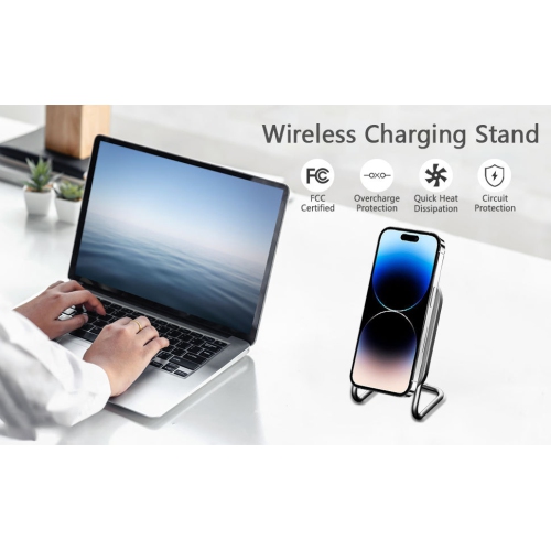 Magnetic Wireless Charger Stand Desk Phone Holder for iPhone 15 14 13 12 11 Pro Max Samsung Xiaomi Macsafe Fast Charging Station