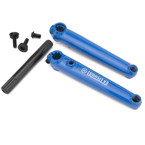 MISSION : TRANSIT V3 CRANKS : BLUE : 170MM