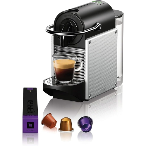 Machine à espresso Nespresso EN124SCA Pixie par De'Longhi, aluminium