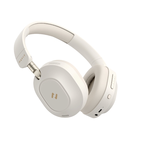 HAVIT H668BT Active Noise Cancelling Stereo Sound Bluetooth V5.4 Wireless Headset, Lightweight Foldable with Mic