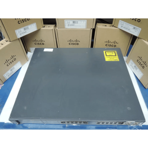 Refurbished good Cisco WS-C3750G-24TS-S with power cord & rack mount kit