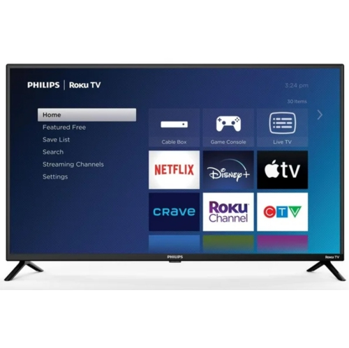 Téléviseur intelligent Roku LED de 40&nbsp;po de Philips - Boîte ouverte