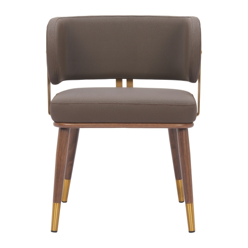 Brew Dining Chair Brown & Walnut