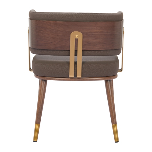 Brew Dining Chair Brown & Walnut