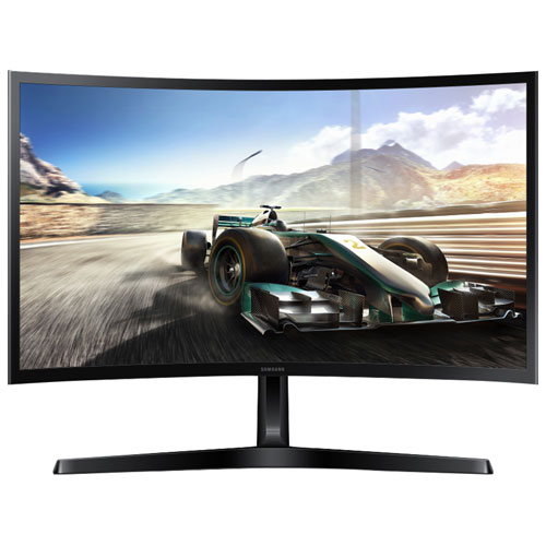 Moniteur incurvé DEL AV HD intégrale GTG 100 Hz 24 po Essential S3 de Samsung - Noir