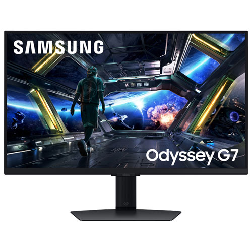 Samsung Odyssey 27" 4K UHD 144Hz 1ms GTG IPS LED G-Sync FreeSync Gaming Monitor (LS27DG702ENXZA) - Black
