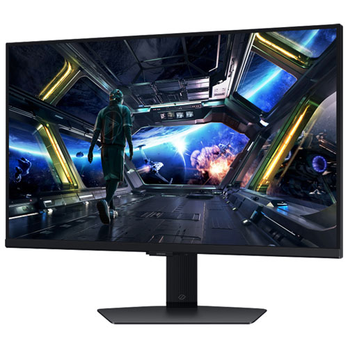 Samsung Odyssey 27" 4K UHD 144Hz 1ms GTG IPS LED G-Sync FreeSync Gaming Monitor (LS27DG702ENXZA) - Black