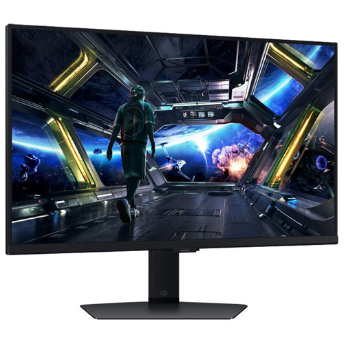 Samsung Odyssey 27" 4K UHD 144Hz 1ms GTG IPS LED G-Sync FreeSync Gaming Monitor (LS27DG702ENXZA) - Black