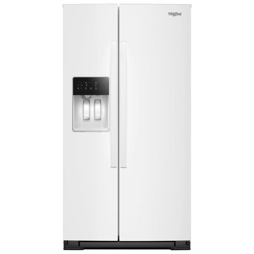 Whirlpool 36" 20.85 Cu. Ft. Counter Depth Side-By-Side Refrigerator w/Water & Ice Dispenser - White