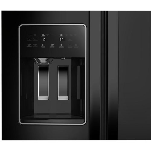 Whirlpool 36" 20.85 Cu. Ft. Counter Depth Side-By-Side Refrigerator w/Water & Ice Dispenser- Black