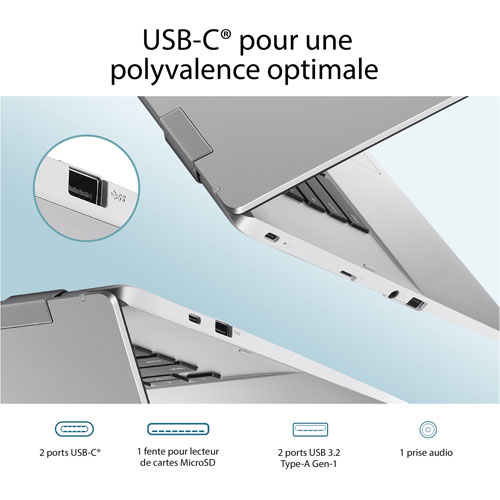 ASUS CX1500 15.6" Chromebook - Transparent Silver (Intel Celeron N4500/8GB RAM/128GB SSD/ChromeOS)