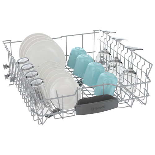 Lave-vaisselle encastrable 24 po 48dB série 300 de Bosch avec cuve en inox (SHE41CM5N) - Inox