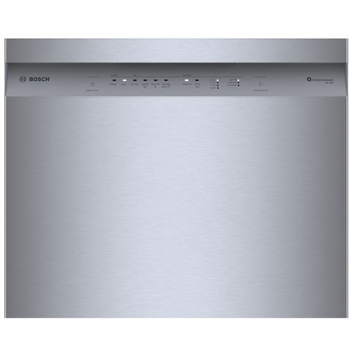 Lave-vaisselle encastrable 24 po 48dB série 300 de Bosch avec cuve en inox (SHE41CM5N) - Inox