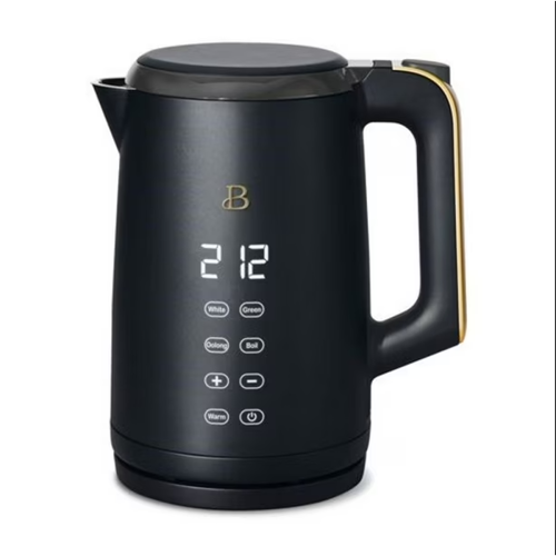 Beautiful One-Touch Electric Kettle by Drew Barrymore- Black Sesame