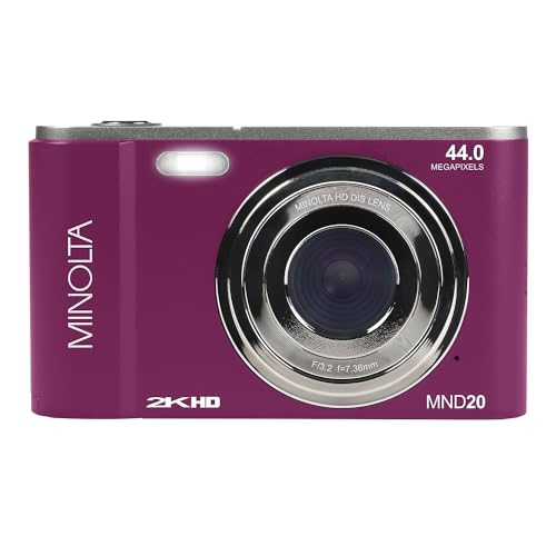 Minolta MND20 44 MP / 2.7K Ultra HD Digital Camera