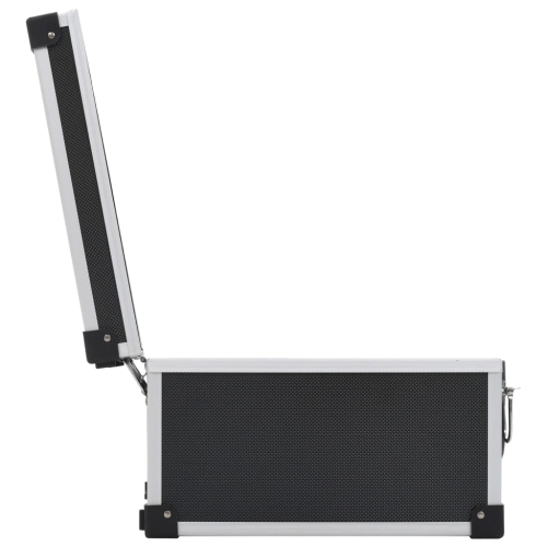 vidaXL CD Case for 40 CDs Aluminium ABS Black